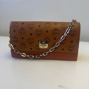 MCM Brown Chain Shoulder Bag
